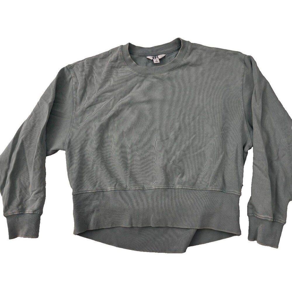 Joy Lab Women’s Sweatshirt Pullover Small Sage Green Long Sleeve Crewneck Cotton